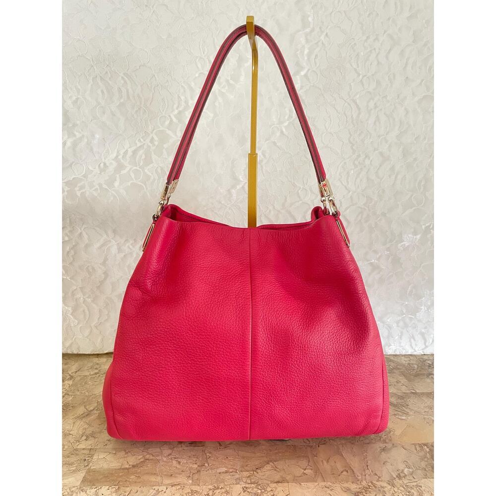 Coach Phoebe Pink leather hobo shoulder bag F34495